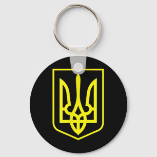 Wappen-Flagge der Ukraine Grafisches Zelensky-T-Sh Schlüsselanhänger