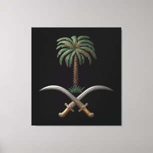 Wappen Flagge Land Symbol Heraldik national sa Leinwanddruck