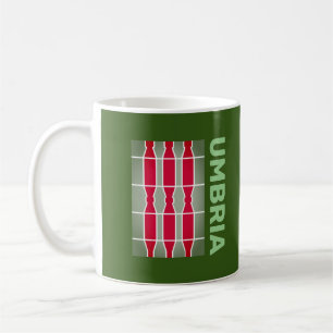 Wappen/Flagge Umbriens, Italien Kaffeetasse