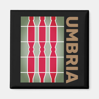 Wappen/Flagge Umbriens, Italien Magnet
