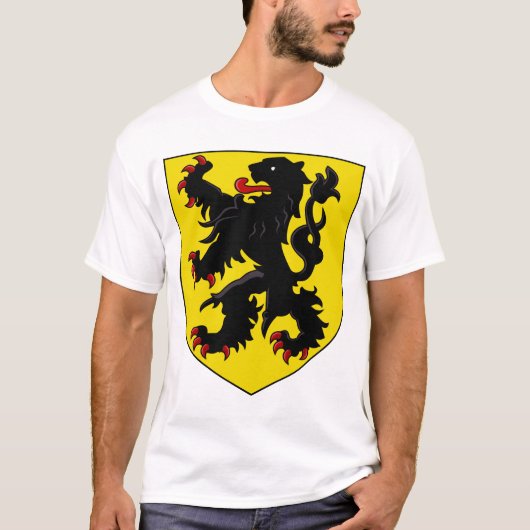 Wappen Flanderns T-Shirt (Vorderseite)