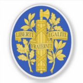 Wappen Frankreichs Aufkleber (Vorderseite)