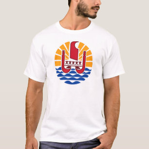 Wappen, Französisch-Polynesien Polynésie Française T-Shirt