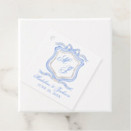Wappen für das Blaue Monogramm im Aquarellfarben-D Geschenkanhänger