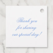 Wappen für das Blaue Monogramm im Aquarellfarben-D Geschenkanhänger (Rückseite)