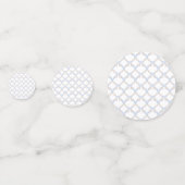 Wappen für das Blaue Monogramm im Aquarellfarben-D Konfetti (Rückseiten)