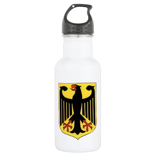 Wappen für Deutschland Edelstahlflasche (Vorderseite)