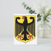 Wappen für Deutschland Postkarte (Stehend Vorderseite)