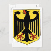 Wappen für Deutschland Postkarte (Vorne/Hinten)