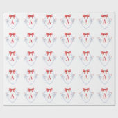 Wappen für die Bow Candy Cane Geschenkpapier (Flach)