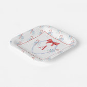 Wappen für die Bow Candy Cane Pappteller (Gewinkelt)