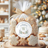 Wappen für die Farbmonogramm-Nutcracker Runder Aufkleber