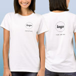 Wappen für einfache Logos und Textdateien T-Shirt<br><div class="desc">Einfaches Logo und benutzerdefinierter T - Shirt mit dem gleichen Logo und Text auf dem Wappen vorne und hinten. Ersetzen Sie das Logo und den Text durch Ihren eigenen, um es anzupassen. Tragen Sie sie selbst, geben Sie sie Ihren Mitarbeitern und Mitarbeitern, als Firmenuniform zu tragen, verkaufen sie an Kunden...</div>