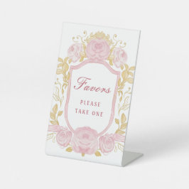 Wappen für Rose in Aquarellfarben Favoriten für da Sockelschild