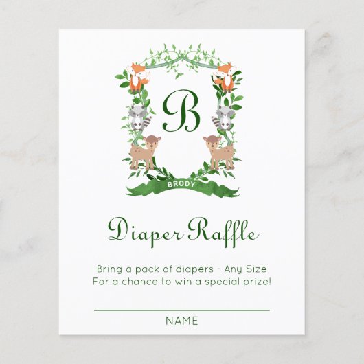 Wappen für Waldtiere Windelwindeln (Vorderseite)