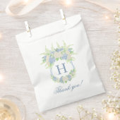 Wappen für Wasserfarben Blau und Weiß Geschenktütchen (Ausgeschnitten)