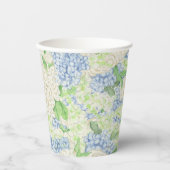 Wappen für Wasserfarben Blau und Weiß Pappbecher (Vorderseite)