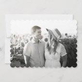 Wappen für Wasserfarben Blau und Weiß Save The Date (Rückseite)