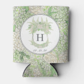 Wappen für Wasserfarben Grün und Weiß-Hydrangea Dosenkühler (Vorderseite)