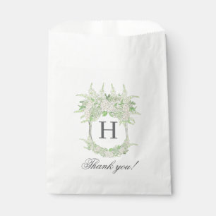 Wappen für Wasserfarben Grün und Weiß-Hydrangea Geschenktütchen