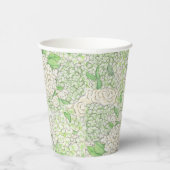 Wappen für Wasserfarben Grün und Weiß-Hydrangea Pappbecher (Rechts)
