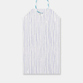 Wappen für Wasserfarben mit Winter Greenery & Bow Geschenkanhänger (Rückseite)