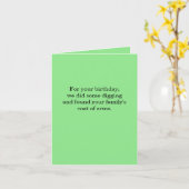 Wappen Geburtskarte von uns Karte (Gelbe Blume)