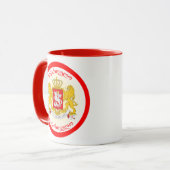 Wappen Georgiens in Kreisform Tasse (Vorderseite Links)