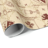 Wappen Geschenkpapier (Rolleneckpunkt)