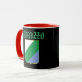 Wappen-Gewohnheits-Tasse Abruzzos, Italien Tasse (Vorderseite Links)