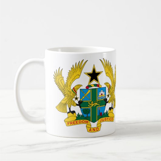 Wappen Ghanas Kaffeetasse (Links)