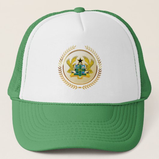 Wappen Ghanas Truckerkappe (Vorderseite)