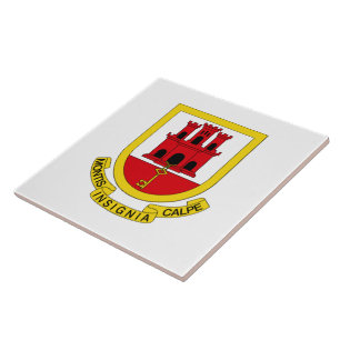 Wappen Gibraltars Fliese