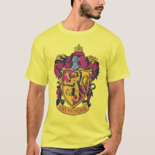 Wappen-Gold und Rot Harry Potter   Gryffindor T-Shirt