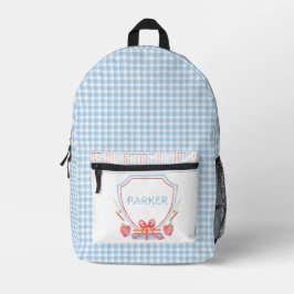 Wappen | Grade School Gingham Bedruckter Rucksack