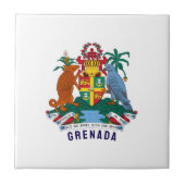 Wappen Grenadas Fliese (Vorderseite)