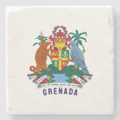 Wappen Grenadas Steinuntersetzer (Vorderseite)