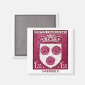 Wappen, Grenoble Frankreich Magnet (Vorderseite/Rückseite)