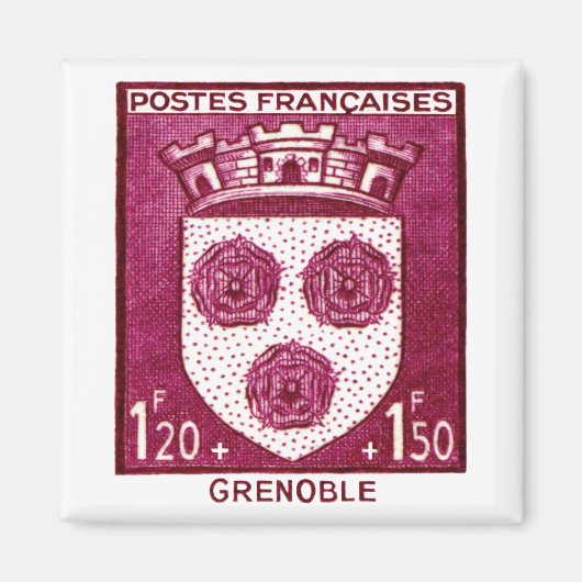 Wappen, Grenoble Frankreich Magnet (Vorne)