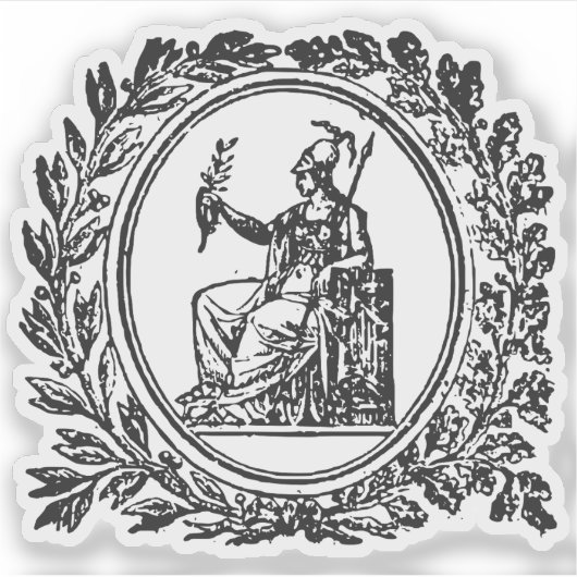 Wappen Griechenlands (1829) Aufkleber (Vorderseite)