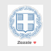 Wappen Griechenlands (2010-2010) Aufkleber (Blatt)