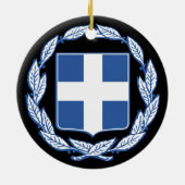 Wappen Griechenlands Keramik Ornament (Hinten)