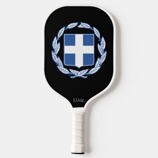 Wappen Griechenlands Pickleball Schläger (Rückseite)