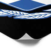 Wappen Griechenlands Poster (Ecke)