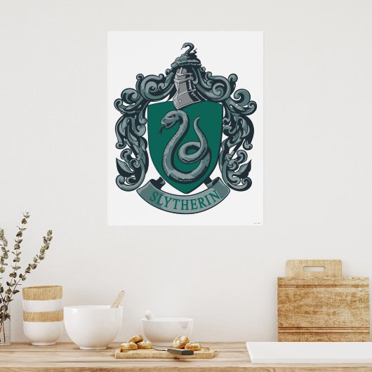 Wappen-Grün Harry Potter | Slytherin Poster (Küche)