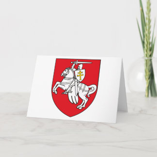 Wappen-Grußkarte von Belarus Karte
