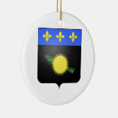 Wappen Guadeloupes (Frankreich) Keramikornament (Rechts)