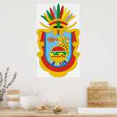 Wappen Guerrero Mexico Offizielles Symbol Logo Poster (Küche)