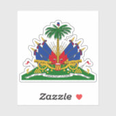 Wappen Haitis Aufkleber (Blatt)