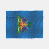 Wappen Haitis Fleecedecke (Vorderseite (Horizontal))